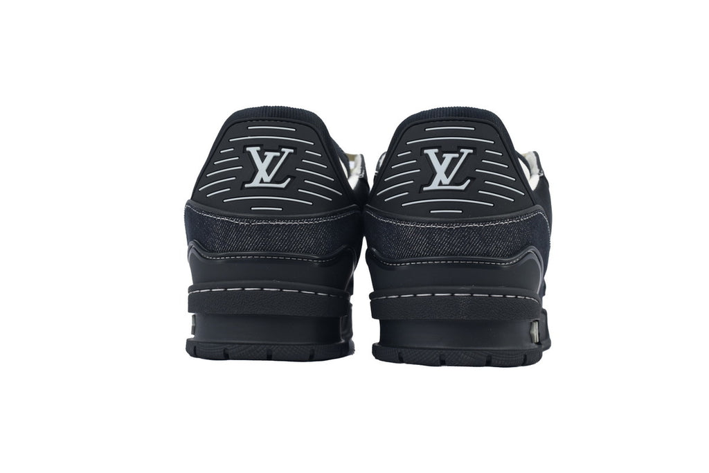 Louis Vuitton Trainer New All Black Denim