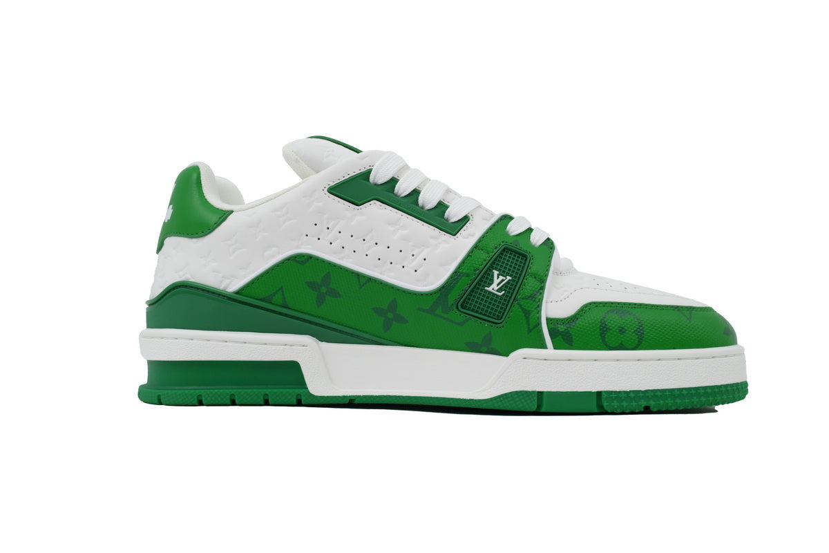 Louis Vuitton Trainer White Green