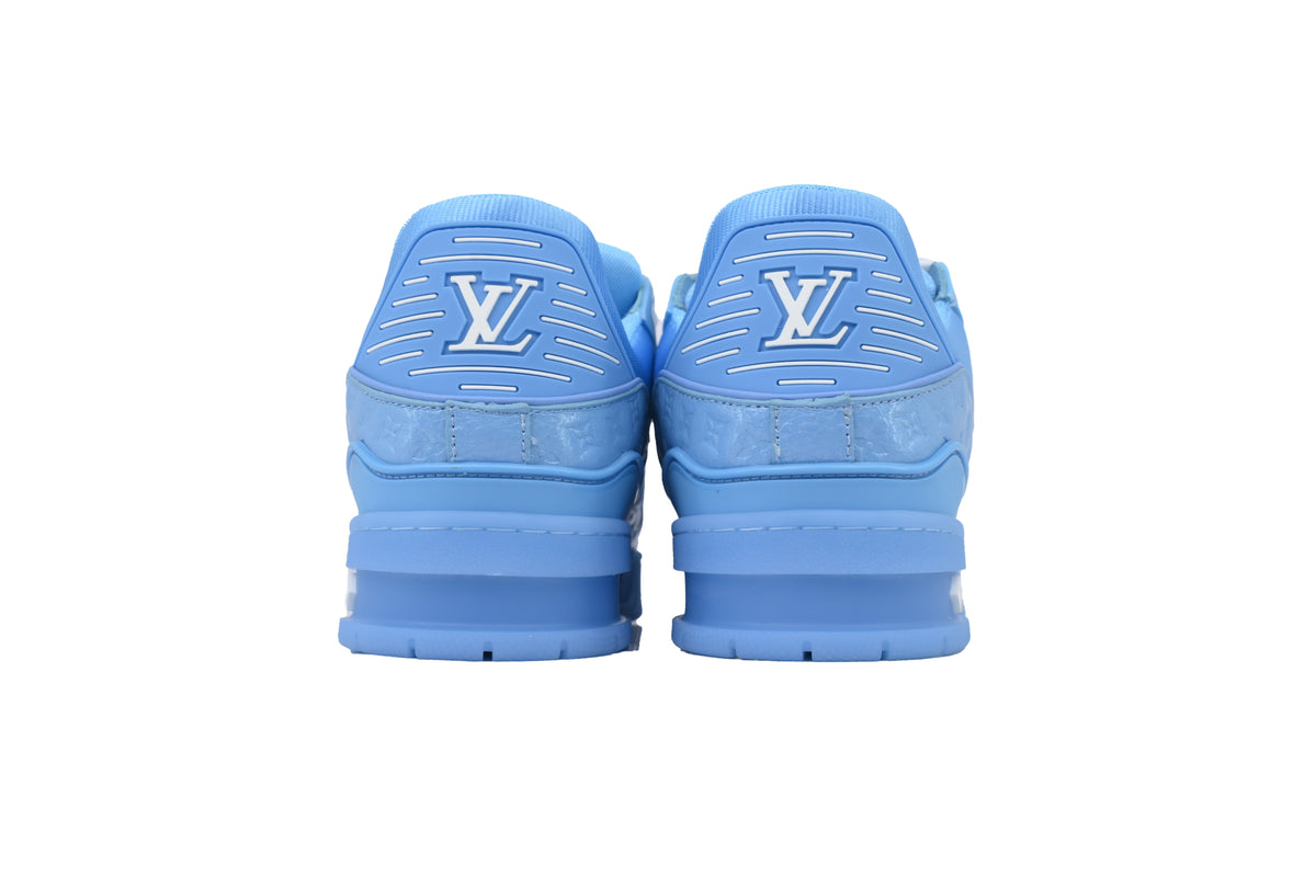 Louis Vuitton Trainer Blue Lychee Patent Leather