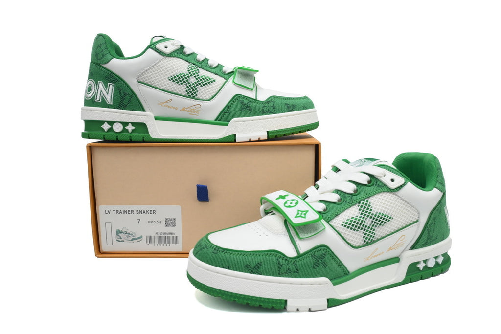 Louis Vuitton Trainer Green Velcro