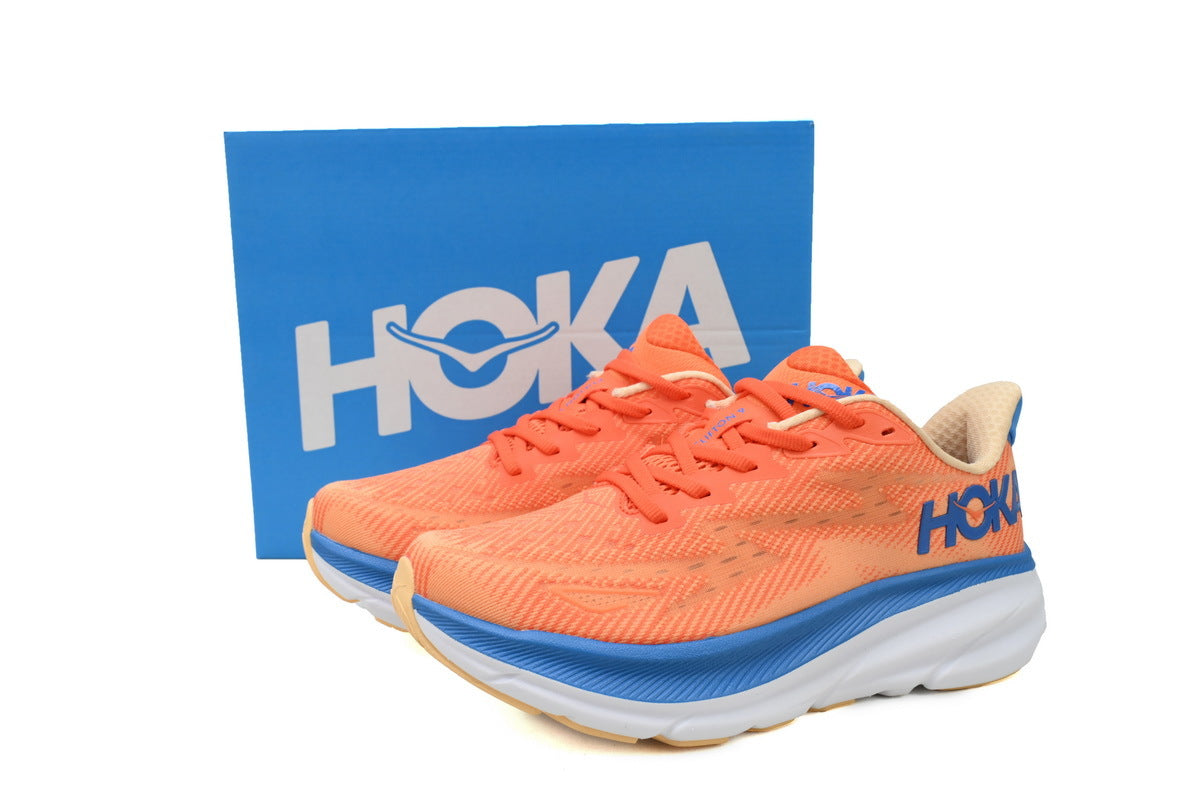 HOKA Clifton 9 2E Wide 'Vibrant Orange Impala'