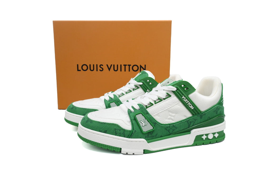 Louis Vuitton Trainer Green Denim
