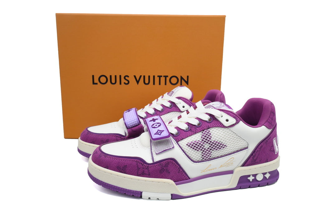 Louis Vuitton Trainer Purple Velcro