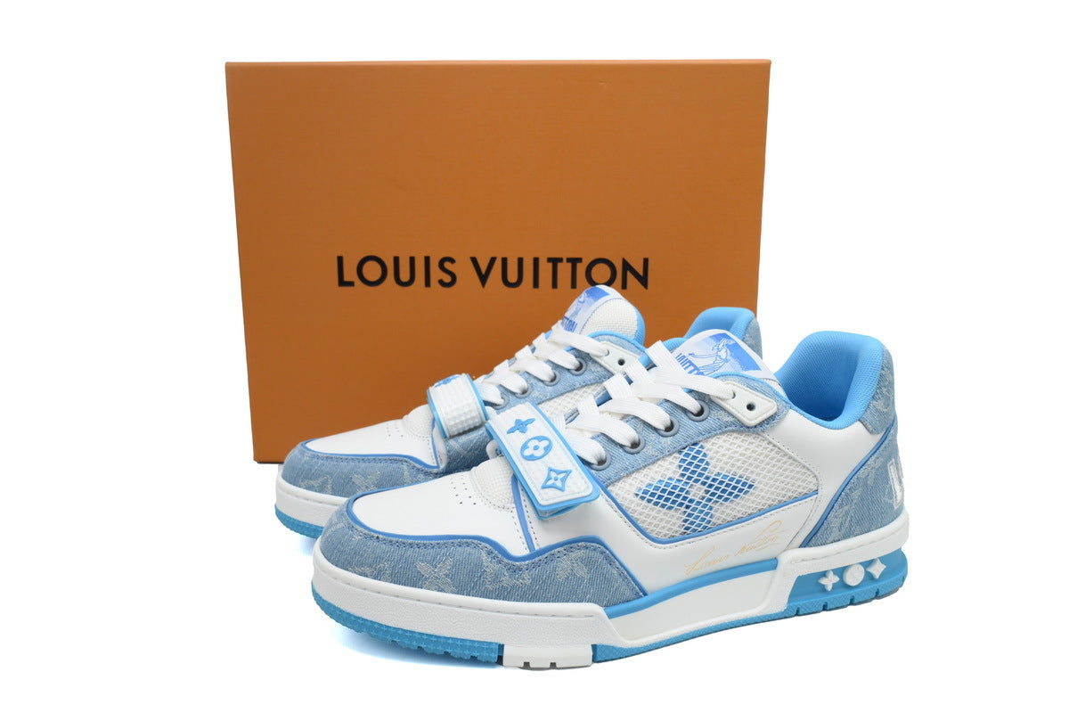 Louis Vuitton Trainer Blue Velcro