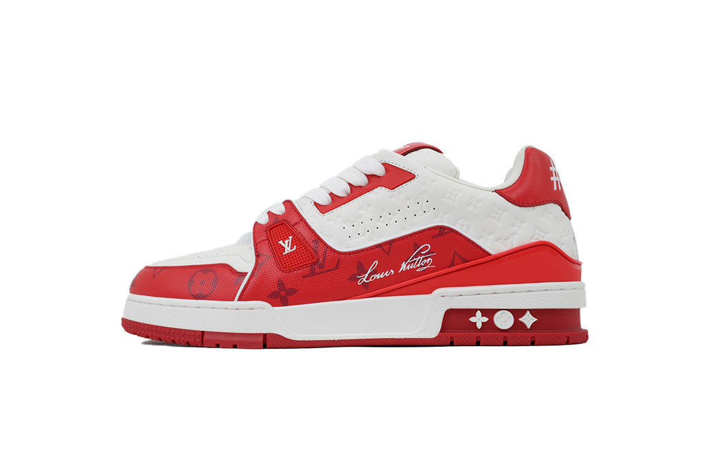 Louis Vuitton Trainer White Red