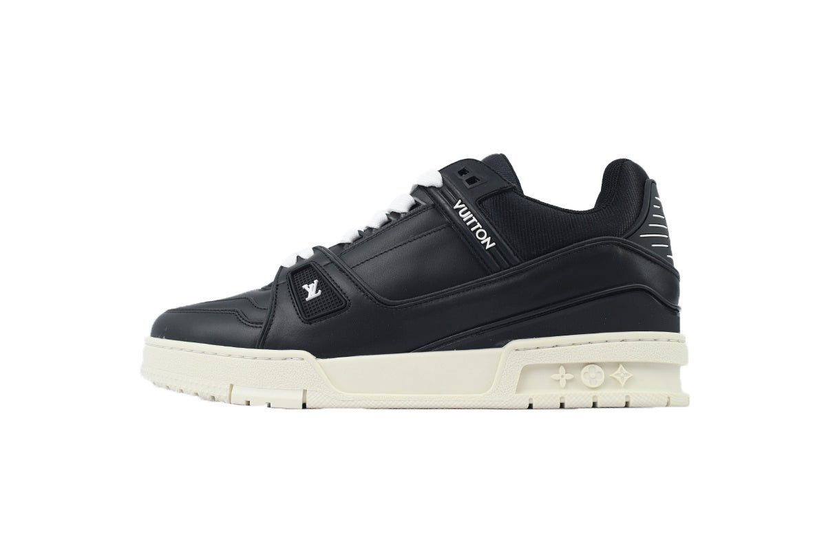 Louis Vuitton Trainer Black Skin And White Background