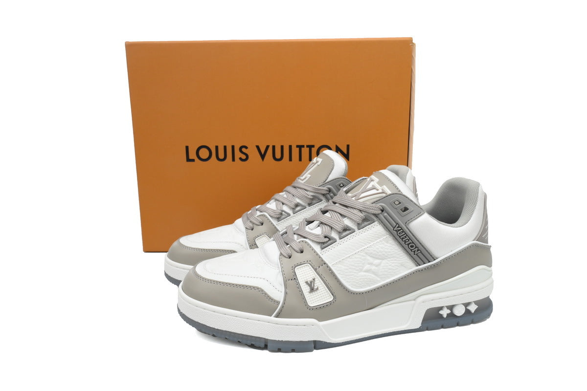 Louis Vuitton Trainer Grey White