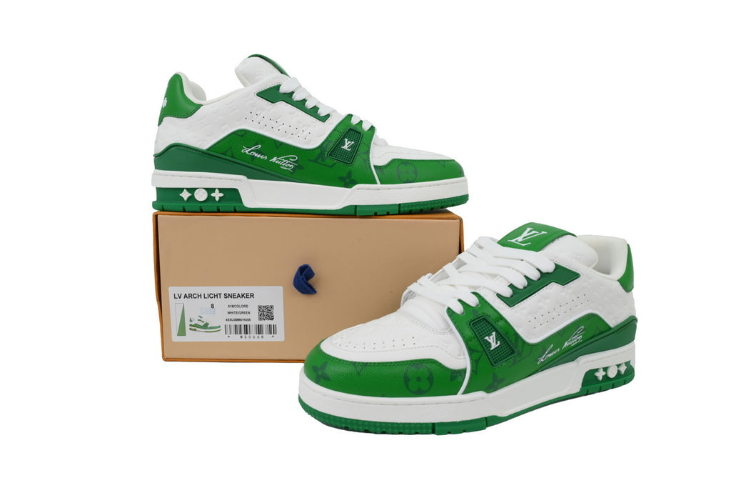 Louis Vuitton Trainer White Green