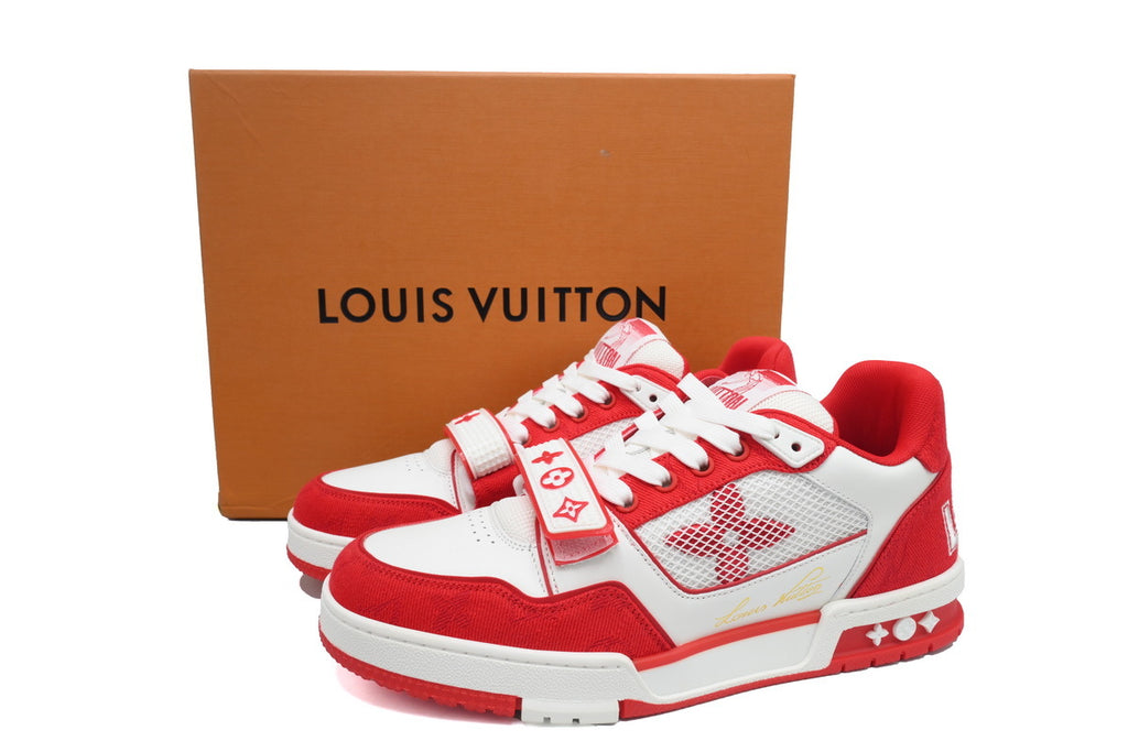 Louis Vuitton Trainer Red Velcro