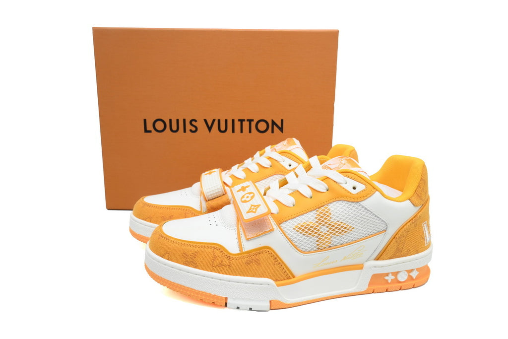 Louis Vuitton Trainer Yellow Velcro