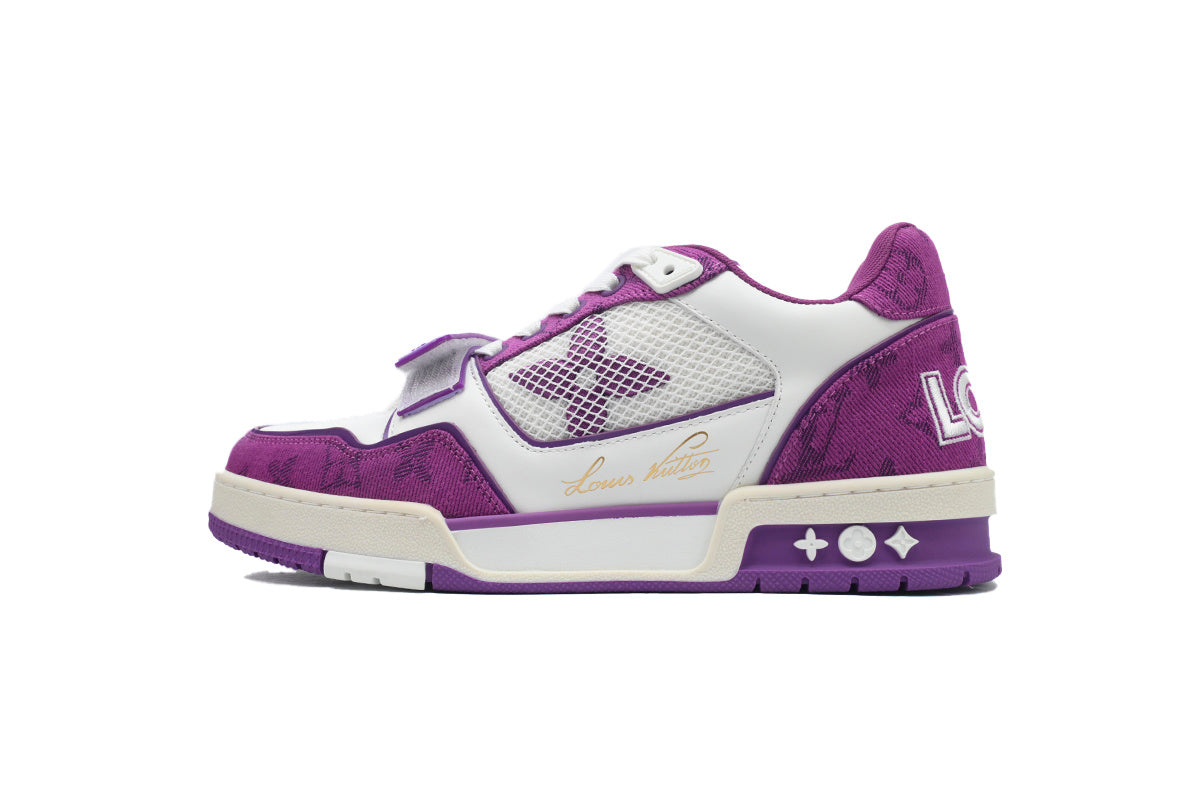 Louis Vuitton Trainer Purple Velcro