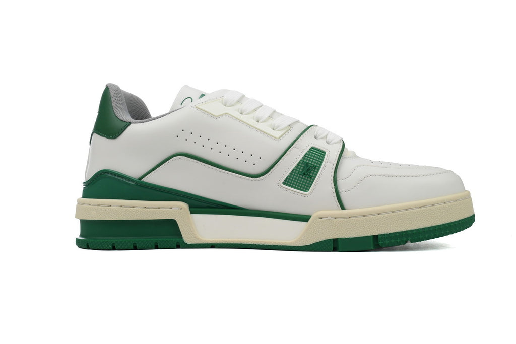 Louis Vuitton Trainer White Green