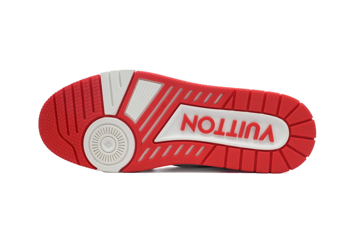 Louis Vuitton Trainer Red Velcro
