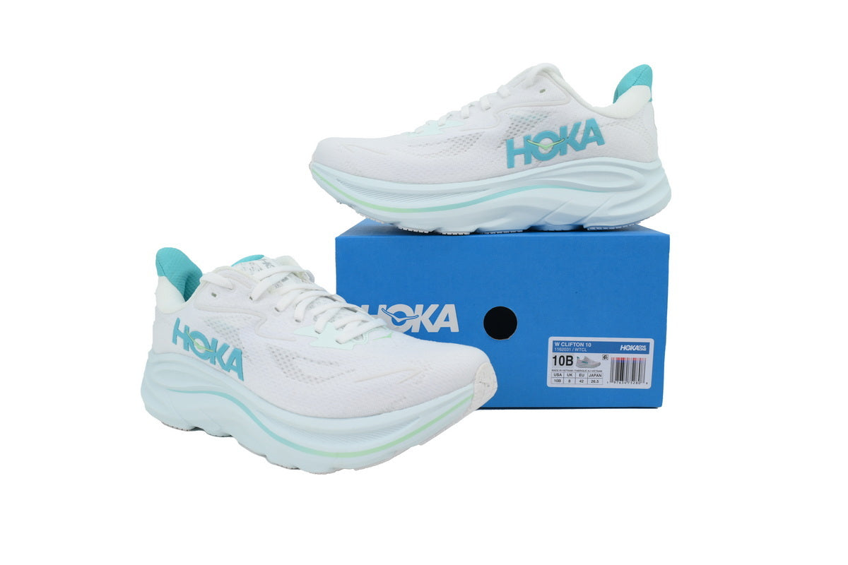 HOKA Wmns Clifton 10 'White Cielo Blue'