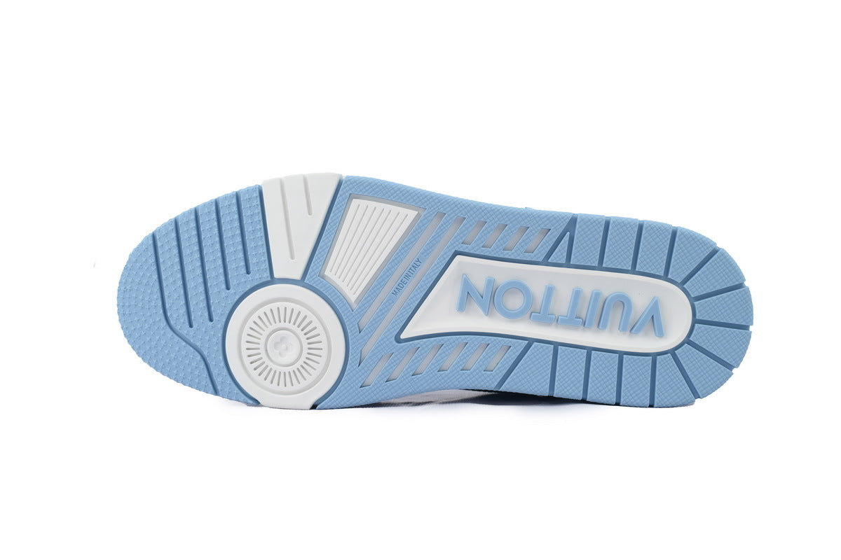 Louis Vuitton Trainer Light Blue Grid
