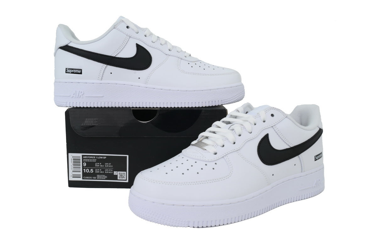 Supreme x Nike Air Force 1 Low 'Box Logo - White Black'