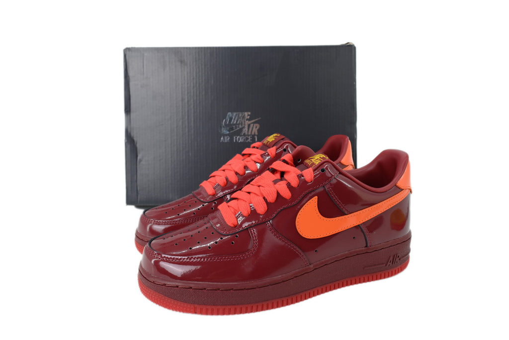 Nike Air Force 1 Low 'Patent Leather Dark Team Red'