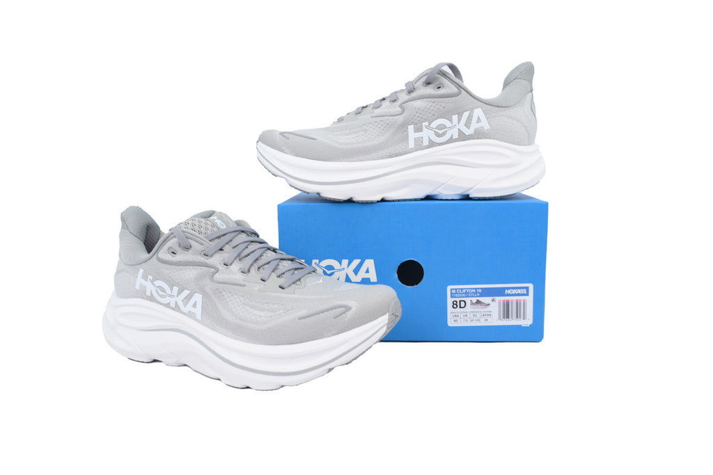 HOKA Clifton 10 Extra Wide 'Stellar Grey'