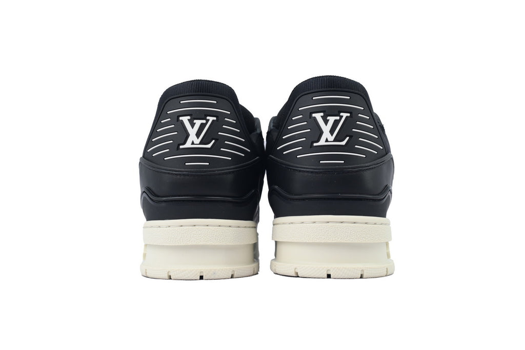 Louis Vuitton Trainer Black Skin And White Background