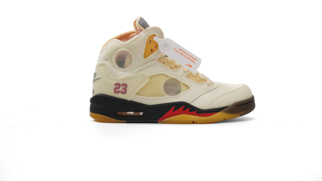 OFF White x Air Jordan 5 Retro SP Sail