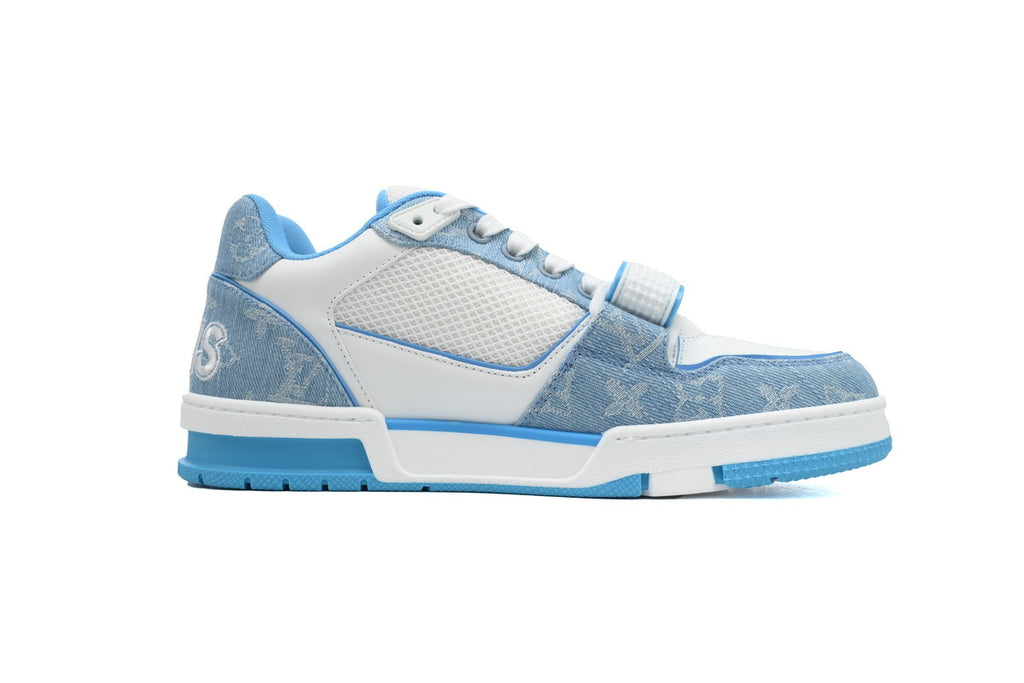 Louis Vuitton Trainer Blue Velcro