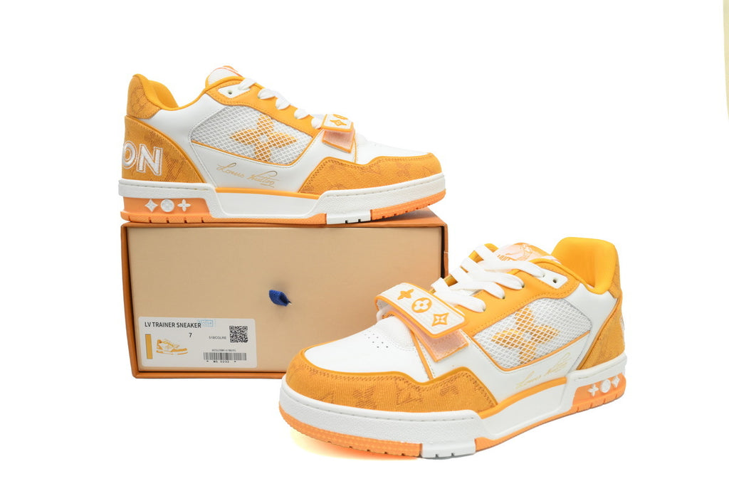 Louis Vuitton Trainer Yellow Velcro
