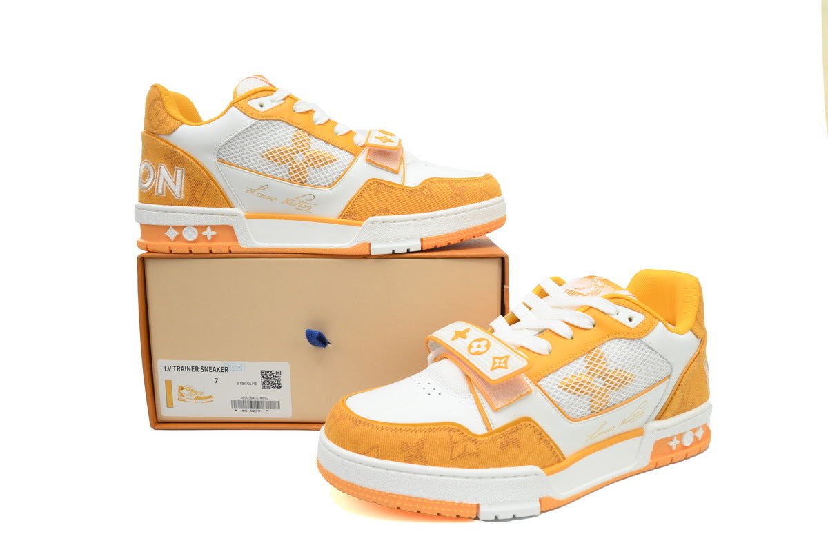 Louis Vuitton Trainer Yellow Velcro