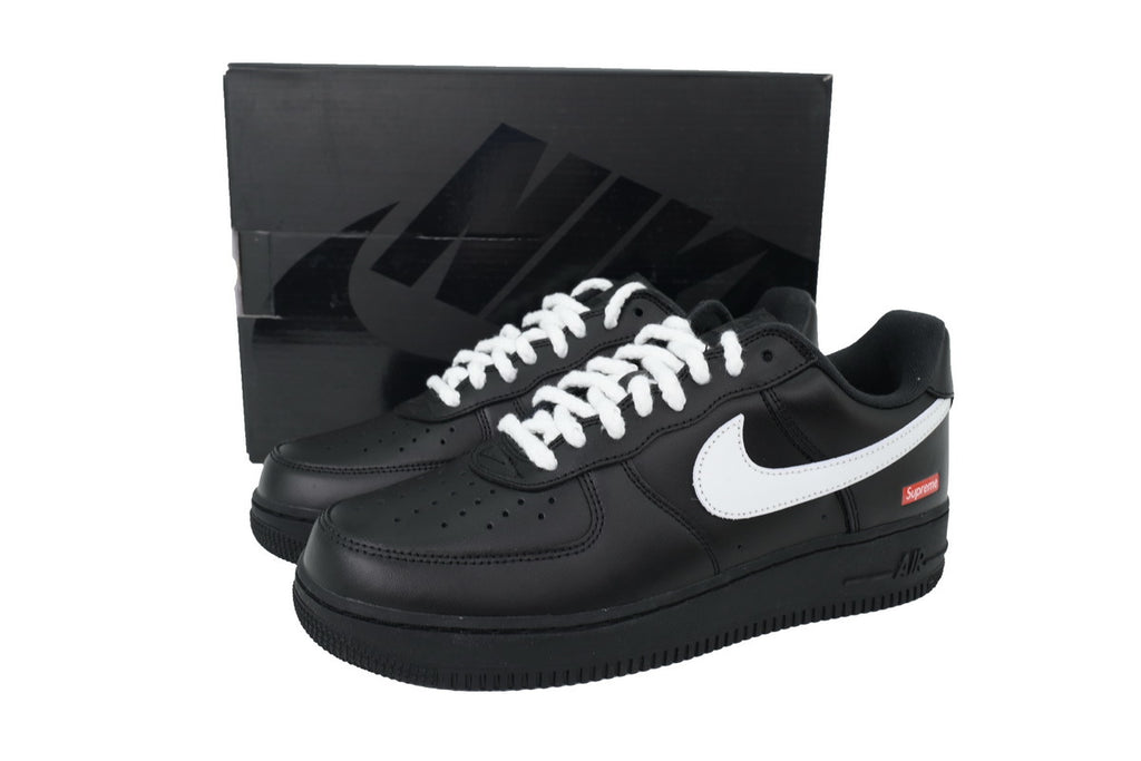 Nike Supreme x Air Force 1 Low Black Warrior Black And White