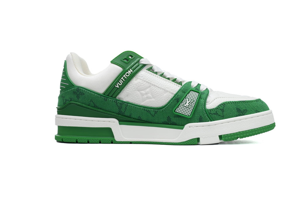 Louis Vuitton Trainer Green Denim