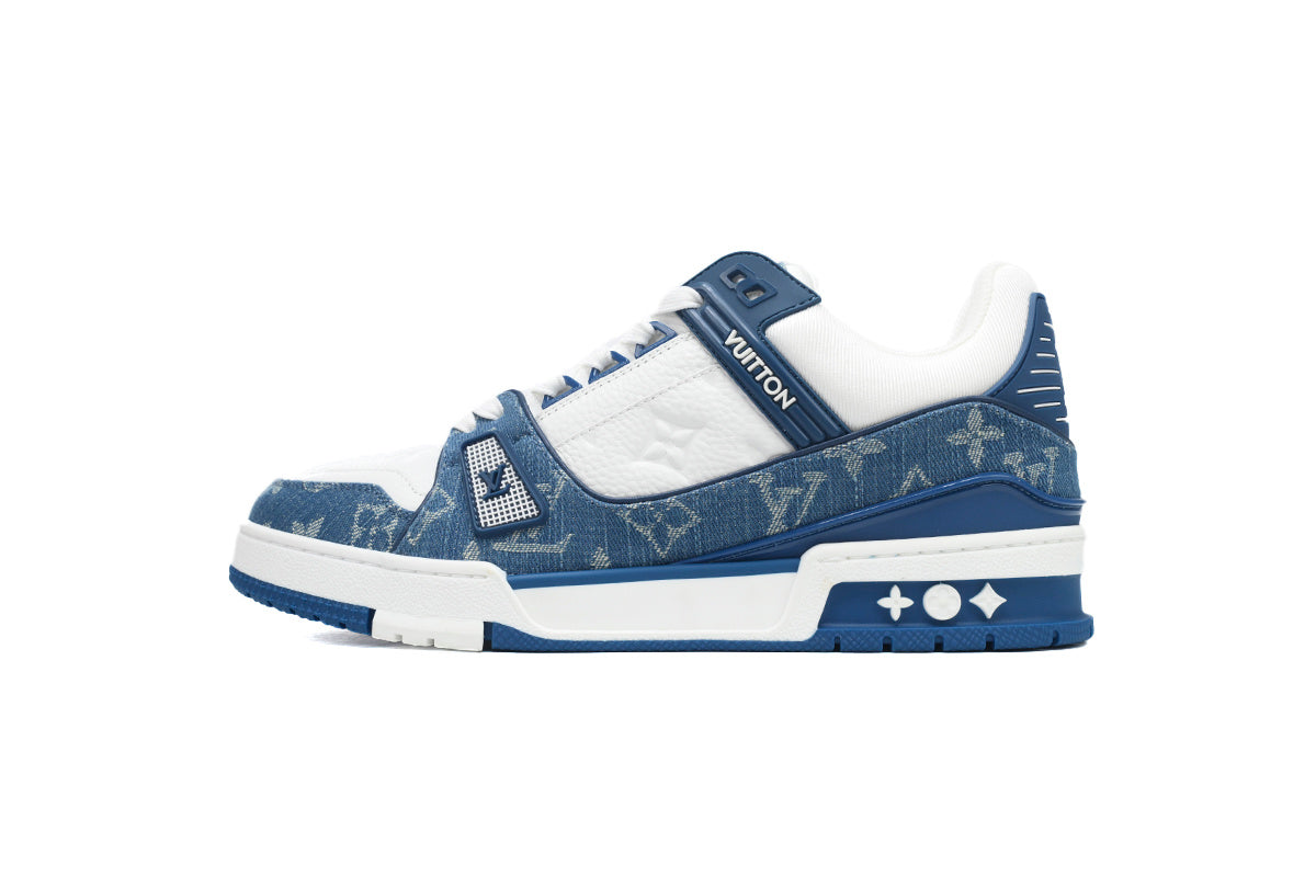 Louis Vuitton Trainer Blue Jeans