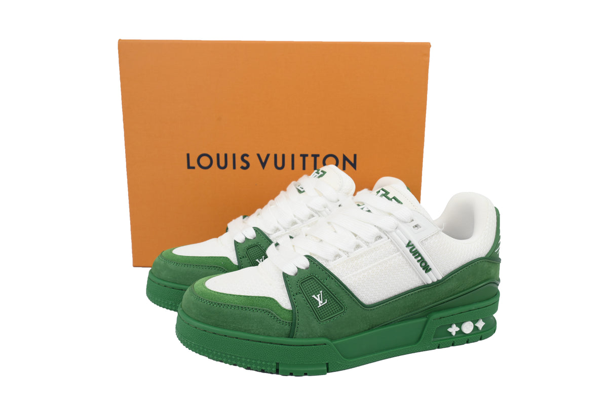 Louis Vuitton Trainer White Green