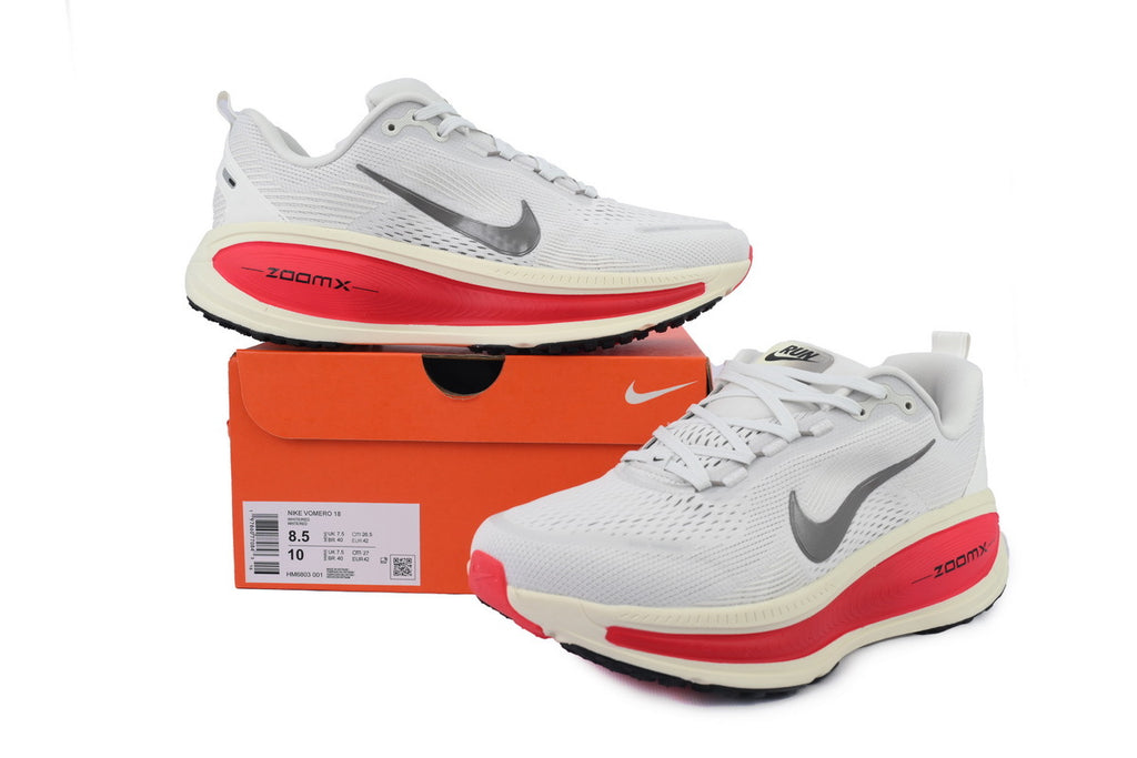 Nike Vomero 18 'Platinum Tint Siren Red'