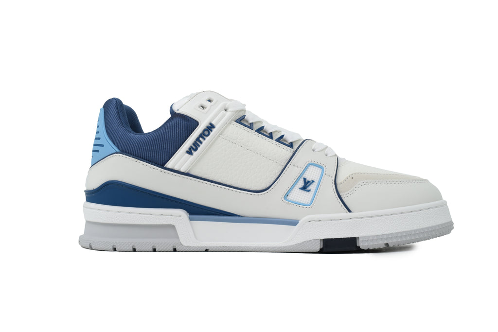 Louis Vuitton Trainer New White Blue