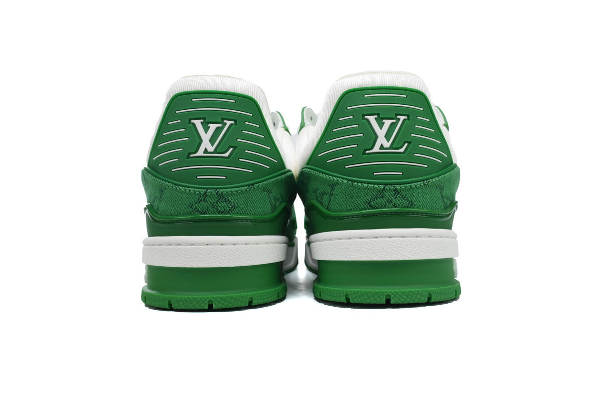 Louis Vuitton Trainer Green Denim