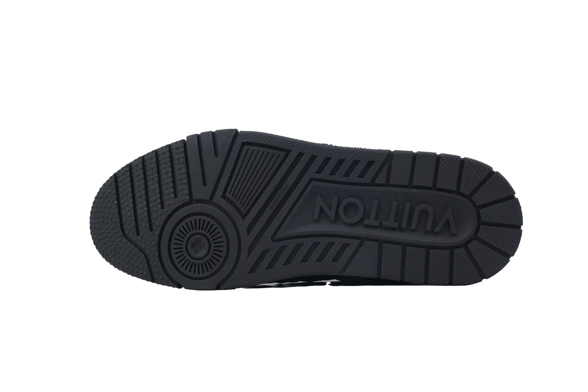 Louis Vuitton Trainer Black Lychee Patent Leather