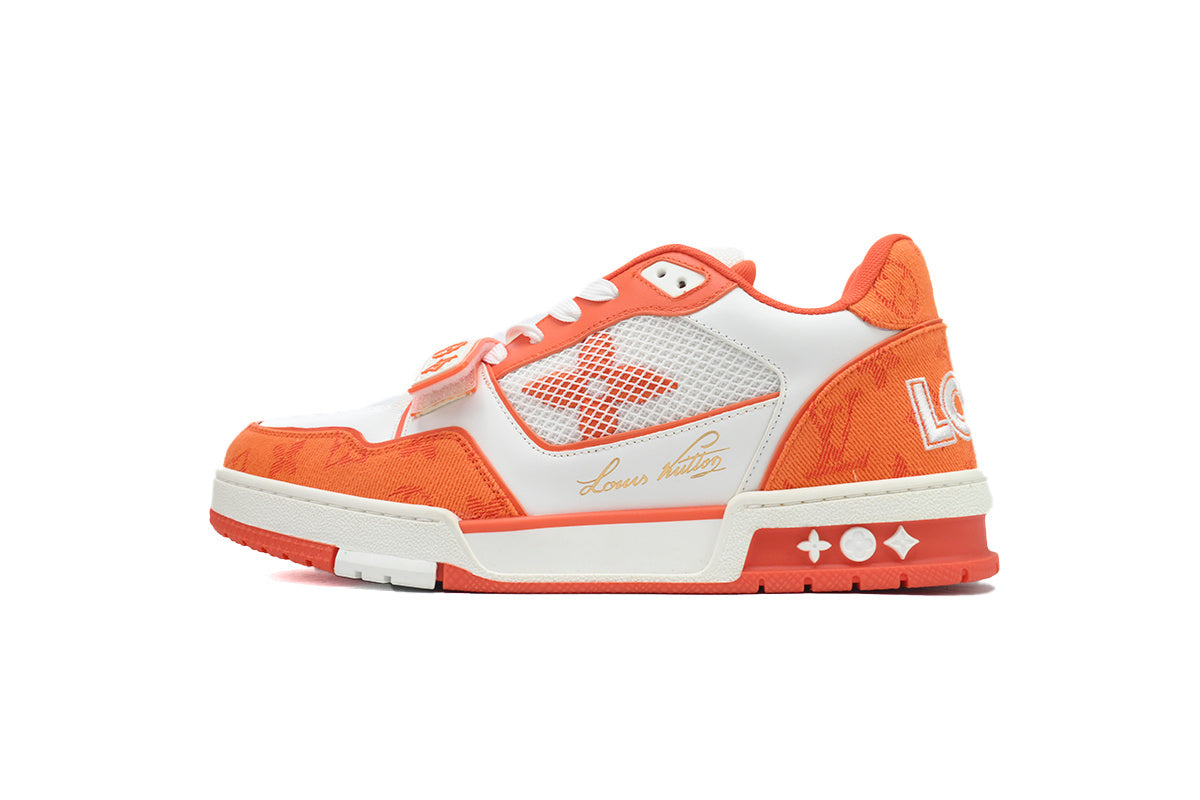 Louis Vuitton Trainer Orange Velcro