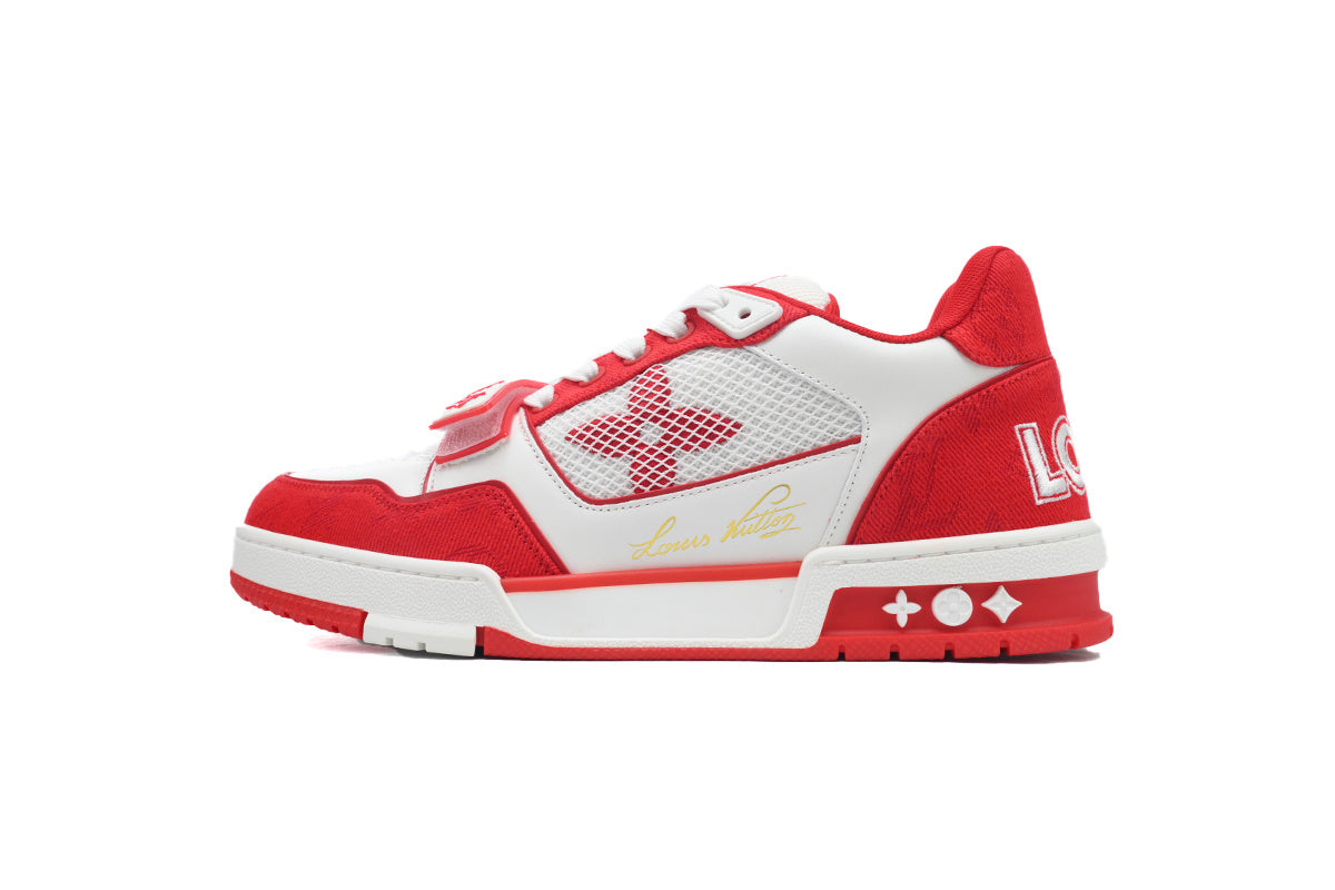 Louis Vuitton Trainer Red Velcro
