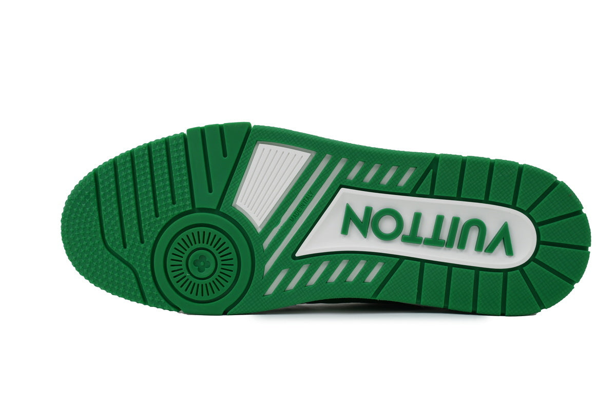 Louis Vuitton Trainer White Green