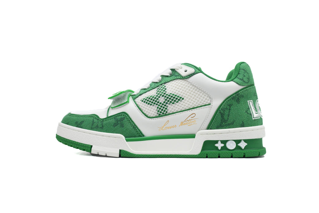 Louis Vuitton Trainer Green Velcro