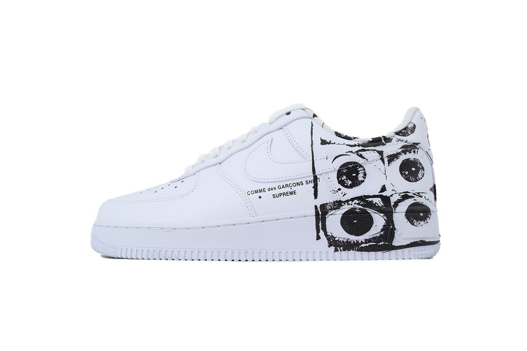 Supreme x Comme des Garçons SHIRT x Nike Air Force 1 Low 'Eyes'