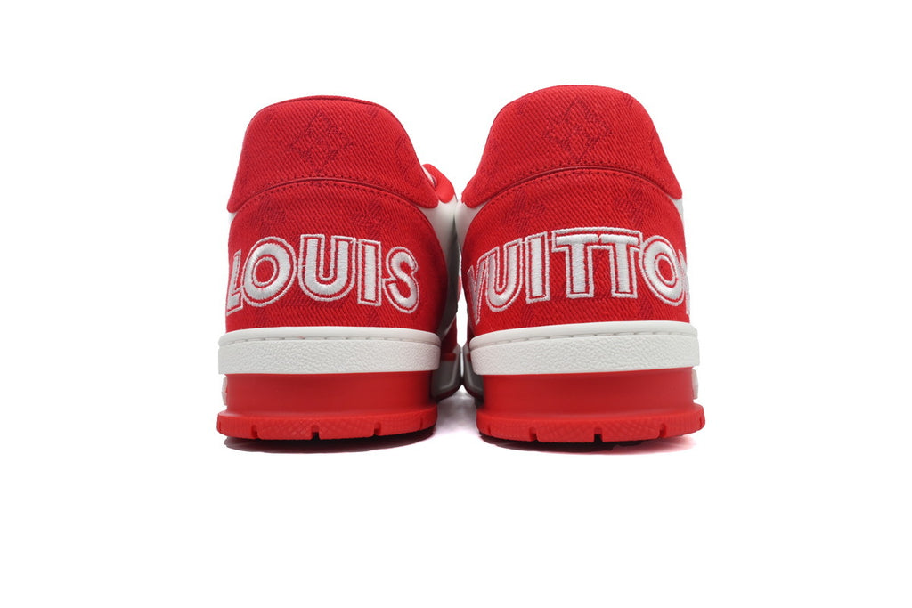 Louis Vuitton Trainer Red Velcro