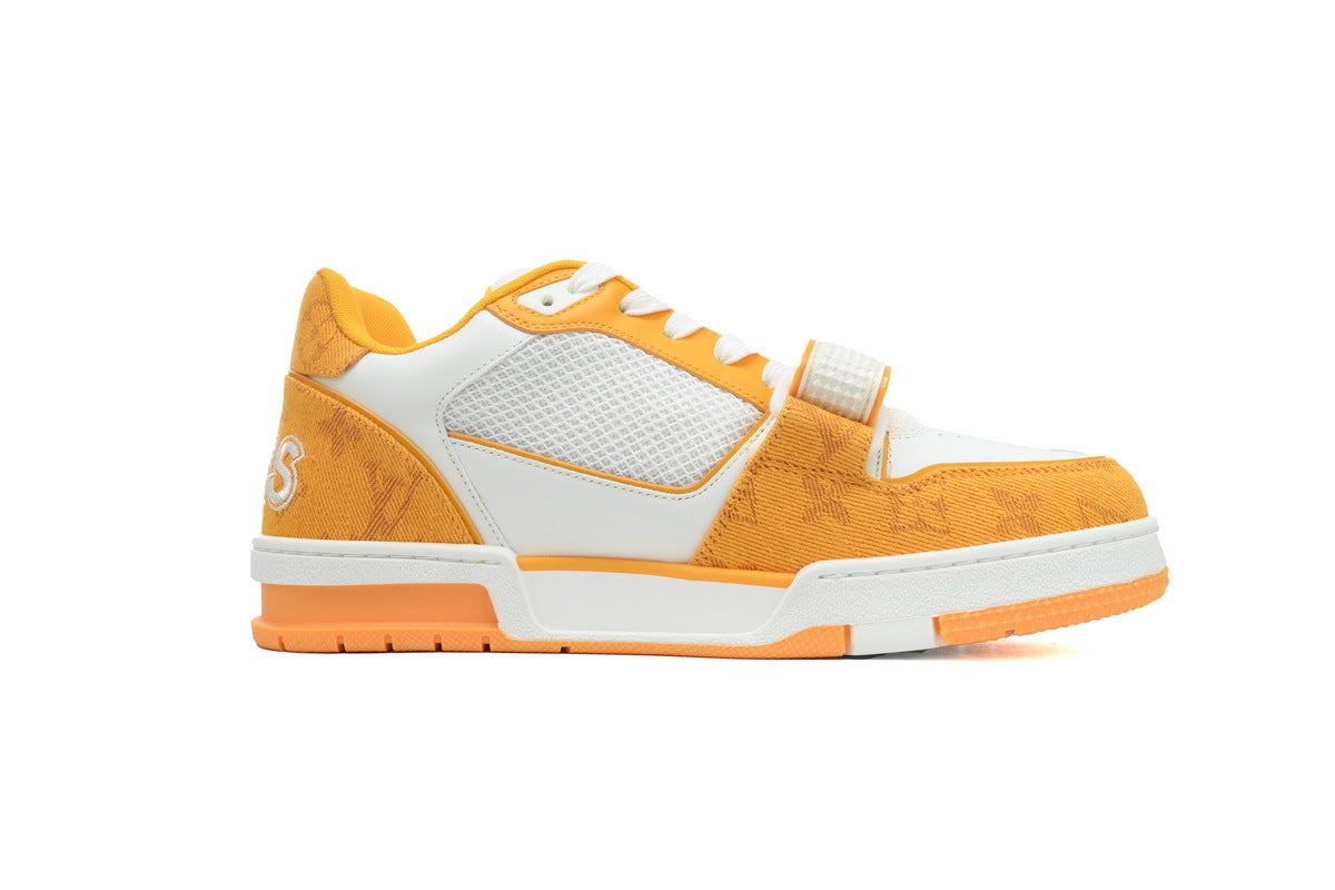 Louis Vuitton Trainer Yellow Velcro