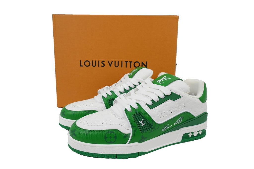Louis Vuitton Trainer White Green