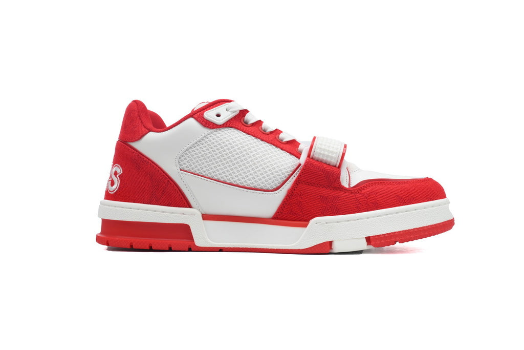 Louis Vuitton Trainer Red Velcro