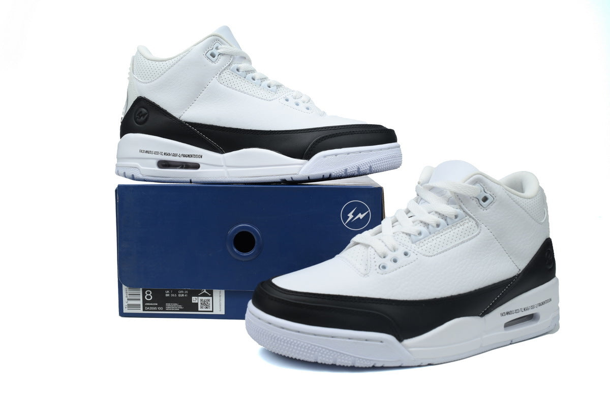 Air Jordan 3 Black White x Fragment Design
