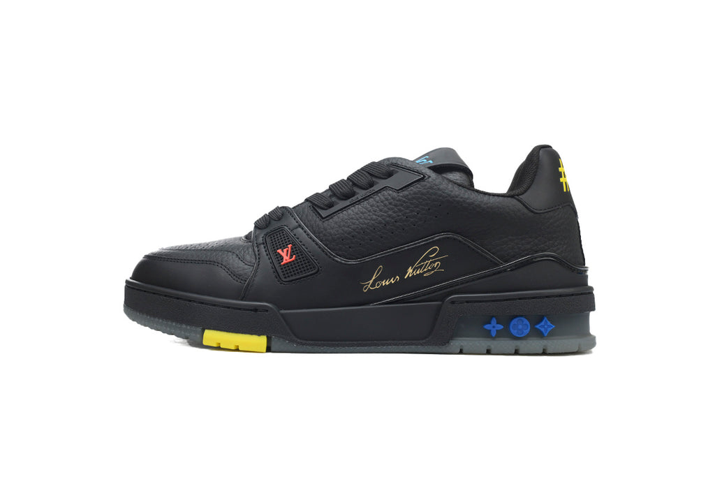 Louis Vuitton Trainer Black litchi grain