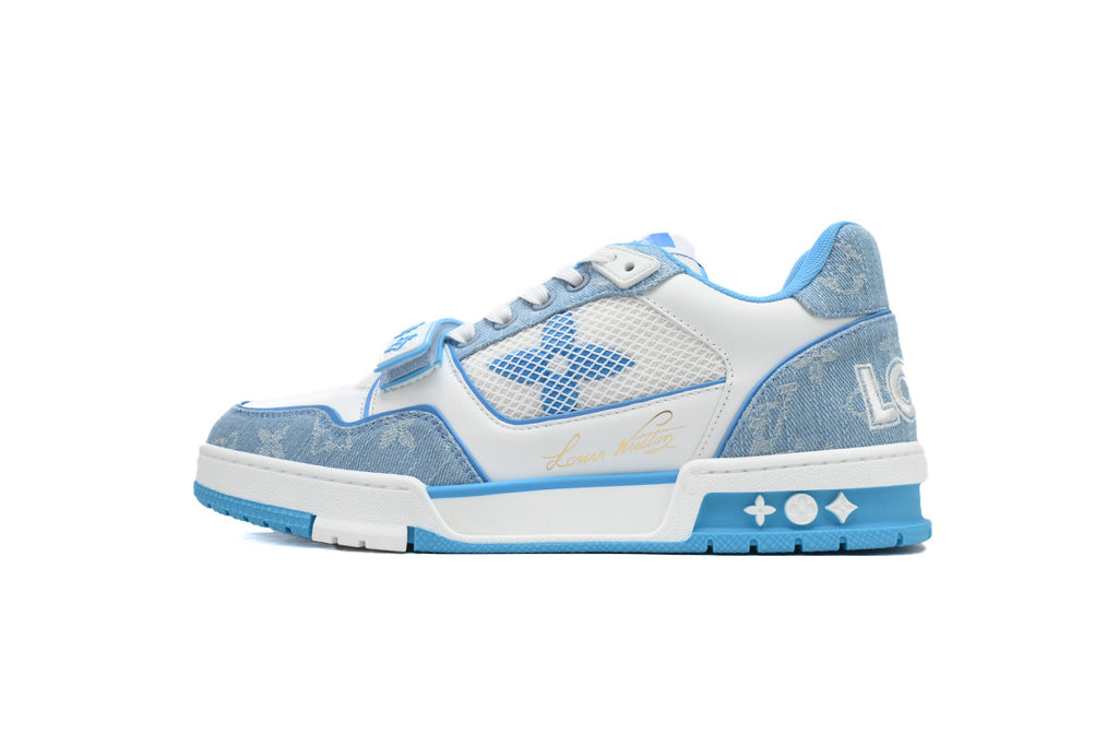 Louis Vuitton Trainer Blue Velcro