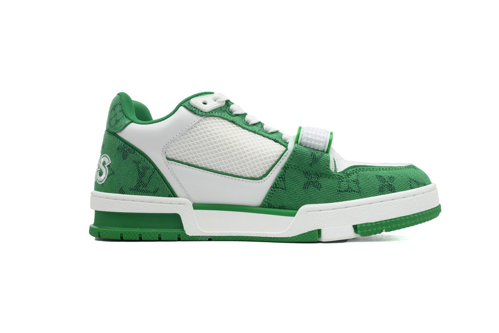Louis Vuitton Trainer Green Velcro