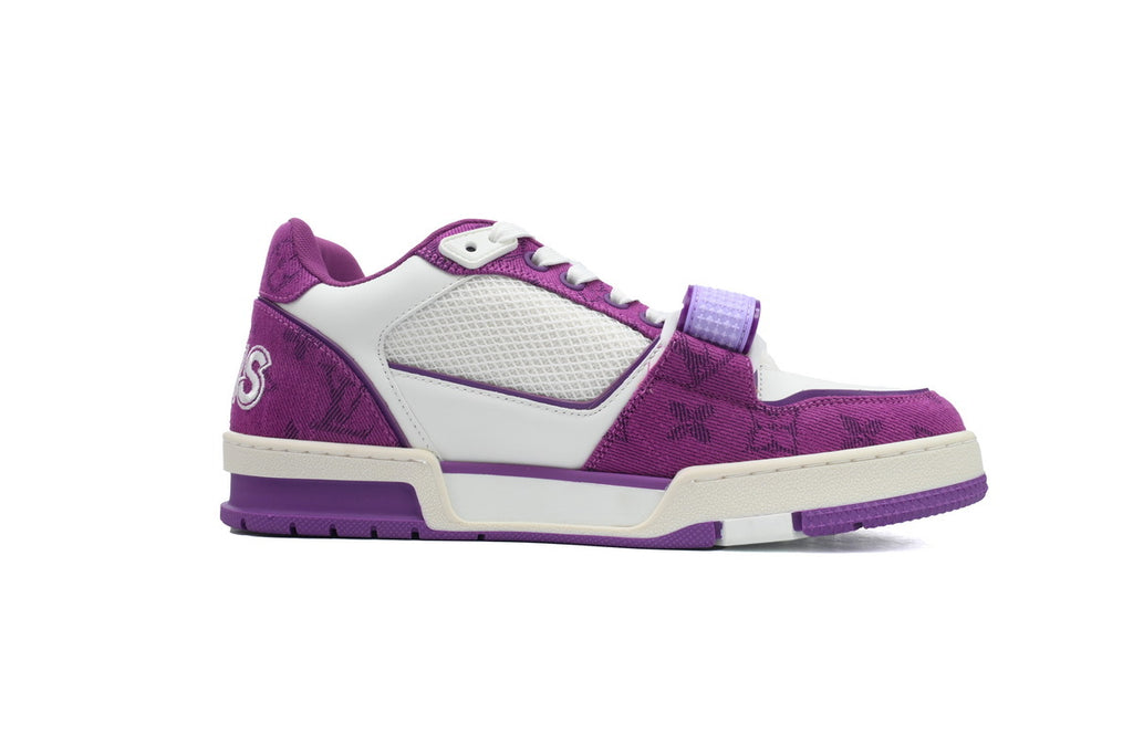 Louis Vuitton Trainer Purple Velcro