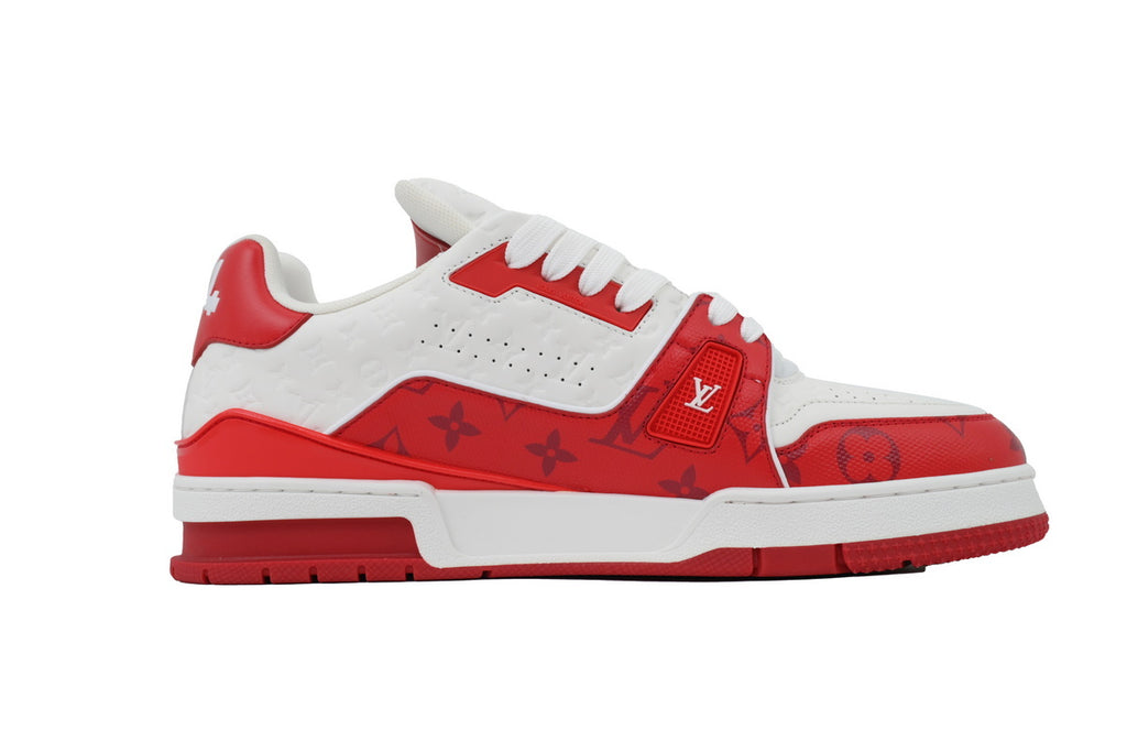 Louis Vuitton Trainer White Red